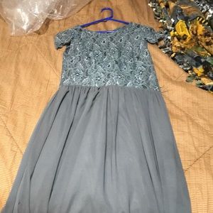 Grey Cocomelody L bridesmaid gown